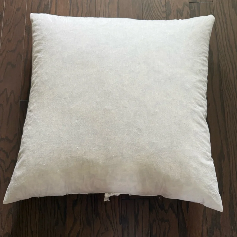 QUALITY DOWN & FIBERS, INC. White Down Pillow Inserts 26x26 EURO